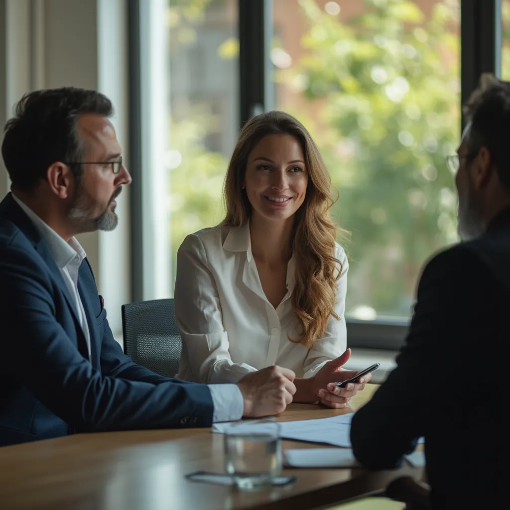 Team customer service business reale
